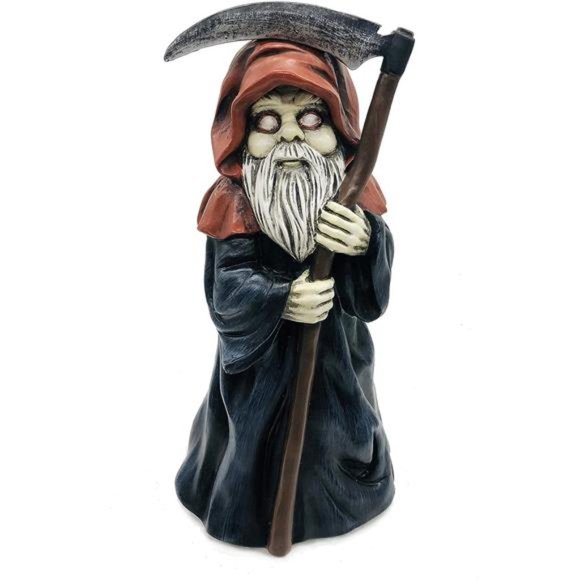 Garden gnome Reaper Statue - Evil Gnome Scary Gnome for Lawn Ornaments - Picture 1 of 4